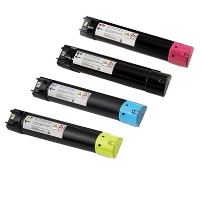 Dell 5130cdn Toner 4-Pack Color Bundle - 1 Black (N848N), 1 Cyan (P614N), 1 Yellow (T222N), 1 Magenta (R272N)