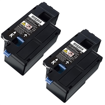 Dell 1250c Toner Bundle - 2 Black 810WH Toner