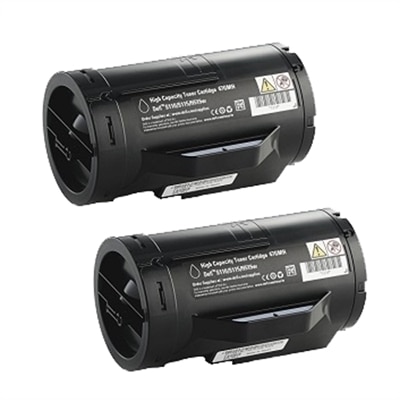 Dell H815dw Toner Bundle - 2 Black 47GMH Toner