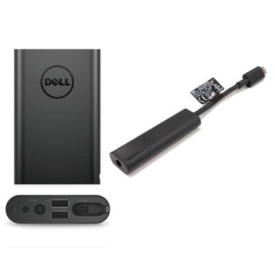 Dell Power Companion (18000 mAh) PW7015L + Barrel to USB-C Dongle