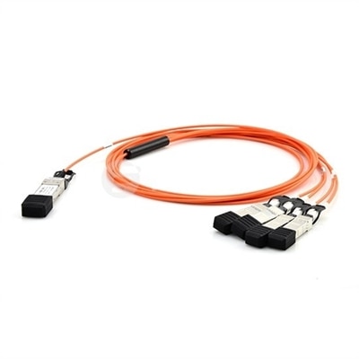 Dell Networking,Cable,40GbE (QSFP+) to 4 x 10GbE SFP+ Active Breakout Cable, 10 Meters,Customer Kit
