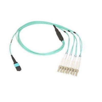 Dell Networking MPO To 4xLC Fiber Breakout Cable, Multi Mode Fiber OM4, 3 Meter