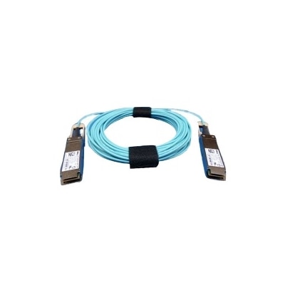 Dell Netzwerkkabel, QSFP28 - QSFP28, 100GbE, Active Optisches Kabel (Optik Enthalten), 10 Meter