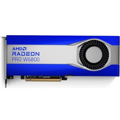 Dell AMD® Radeon™ Pro W6800, 32 GB GDDR6, Fullhöjd, PCIe 4.0x16, 6 MDP Grafikkort