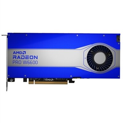 Dell AMD® Radeon™ Pro W6600, 8GB GDDR6, Fullhöjd, PCIe 4.0x8, 4 DP Grafikkort