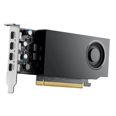 Dell NVIDIA® RTX A1000, 8 GB GDDR6, halbe Höhe, PCIe 4.0x8, 4 mDP Grafikkarte