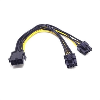 Adapter 6+2 connector to 2x 6+2 connectors 5000/7000 Towers RTX or CL chassis ONLY