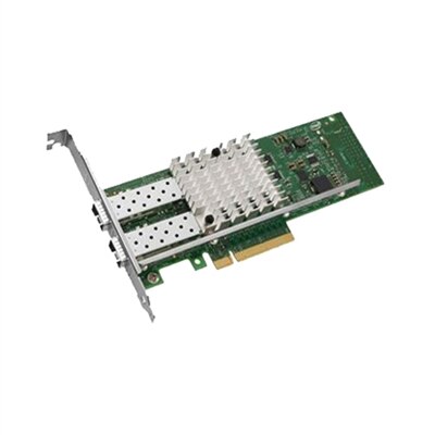 Dell Intel X520 Med Dubbel Portar 10Gigabit SFP Server Adapter Ethernet PCIe Låg Profil