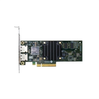 Dell Controller Card IO, iSCSI PCI-E, Dual Port, Base-T, Low Profile - 10 GB, Customer Kit