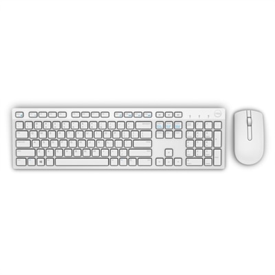 Dell Wireless Keyboard and Mouse-KM636 - UK (QWERTY) - White