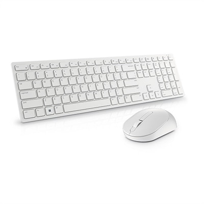 Dell Pro Wireless Keyboard and Mouse - KM5221W - UK (QWERTY) - White