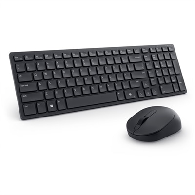 Dell Pro kompakte und leise Tastatur und Maus - KM555 - US international (QWERTY)