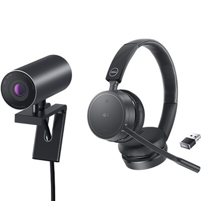 Dell UltraSharp-webbkamera Och Dell Pro Trådlöst Headset