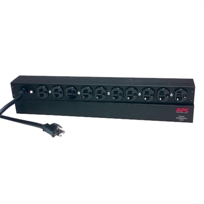 APC Basic Rack PDU AP9563 - 1U - 120V NEMA 5-20 Input / (10) NEMA 5-20 Output