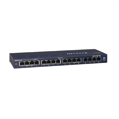 16-port NETGEAR GS116 16 Port Gigabit Desktop Switch - Commutateur - 16 x 10/100/1000 - de bureau