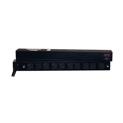 APC Basic Rack PDU AP9560 - 1U - 120V NEMA L5-30 Input / (10) NEMA 5-20 Output