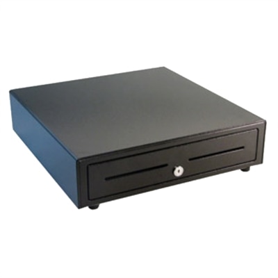 APG Cash Drawer Vasario 16-inch x 16-inch Dual Media Cash Drawer - Black