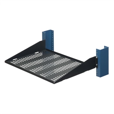 2-Post Solid Flanges Up Rack Shelf - 13 inch