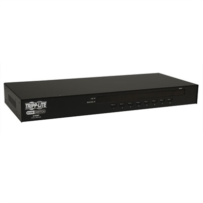 8-port Tripp Lite 8-Port Rackmount USB / PS2 KVM Switch w/ On-Screen Display 1U - KVM switch - 8 ports - rack-mountable