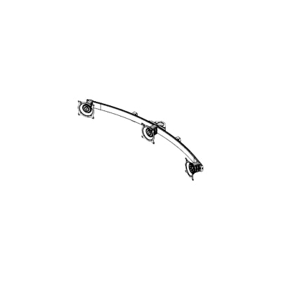 Chief KTA320B - Mounting component (three-screen mounting arm) for flat panel - black
