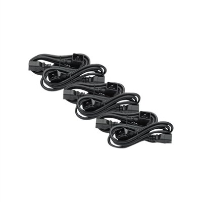 APC Power Cable AP98896F - 6 Pack - C19 to C20 / 90 Degree - 6 ft