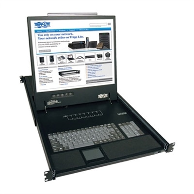 16PORT VGA KVM CONSOLE W/ 19IN LCD MONITOR/KEYBOARD/TOUCHPAD