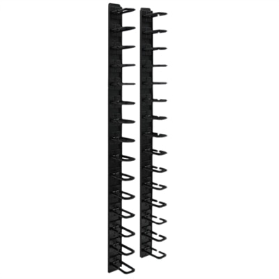 Vertical Cable Manager 6-foot Flexible ring type; includes 2 x 3 ft sections; toolless snap-in mounting