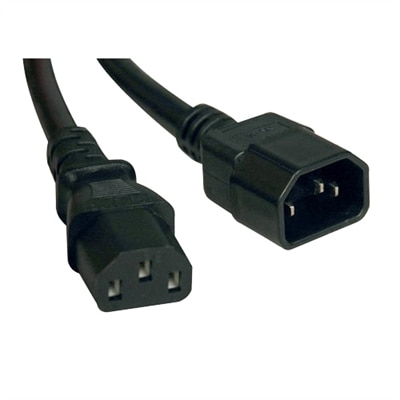 TrippLite IEC-320-C13 to IEC-320-C14 Heavy-Duty 14AWG Power Cord - 2 ft