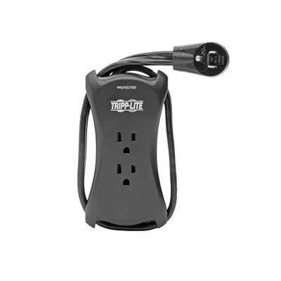 TrippLite TRAVELER3USB Travel-Size Mobile Surge Suppressor with USB Charging Ports