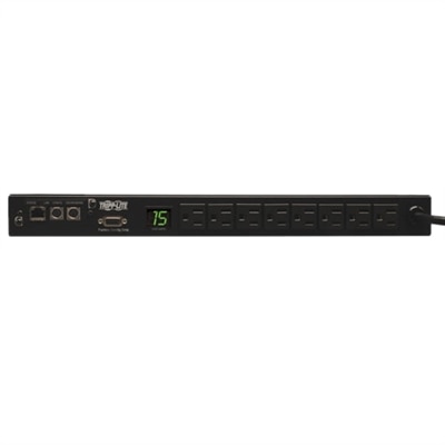 TrippLite PDUMNH20HV Single-Phase Monitored 5-15R 8-Outlet 1-Units Horizontal RackMount Power Distribution Unit