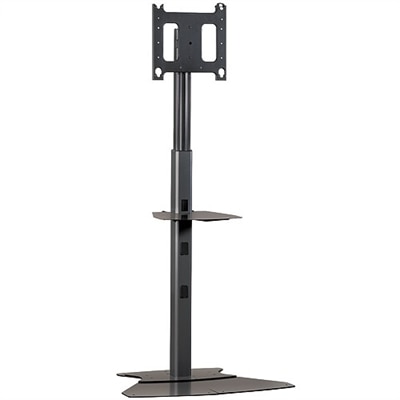 Chief PF1-U - Large Flat Panel Floor AV Stand - aluminum - black
