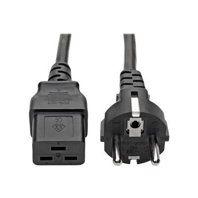 8FT C19 TO CEE 7/7 SHUKO 250V 16A POWER CABLE