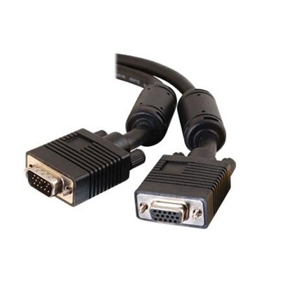 CablesToGo C2G - VGA Verlängerungskabel (Stecker)/(Buchsen) - Schwarz - 10m