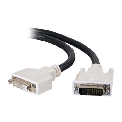 CablesToGo C2G - DVI-D Dual Link Verlängerungskabel (Stecker)/(Buchsen) - Schwarz - 2m