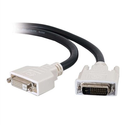 CablesToGo C2G - DVI-D Dual Link Verlängerungskabel (Stecker)/(Buchsen) - Schwarz - 3m