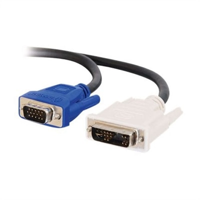 CablesToGo C2G - VGA (Male) to DVI-A (Male) Cable - Black - 1m