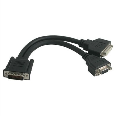 CablesToGo C2G - DMS-59 (Male) to DVI-I (Female) & VGA (Female) Adapter - Black