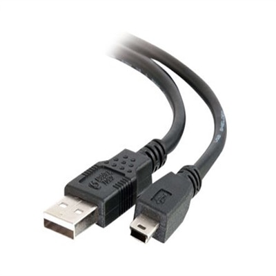 CablesToGo C2G - Mini USB (Male) to USB 2.0 A (Male) Cable - Black - 2m