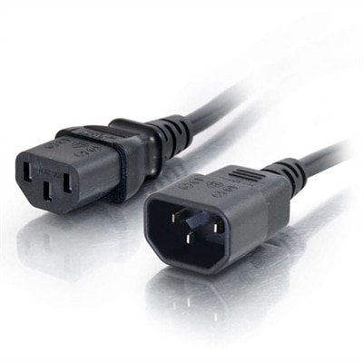 CablesToGo C2G Computer Power Cord Extension - Strömförlängningskabel (250 V Växelström) - IEC 320 EN 60320 C13 - IEC 320 EN 60320 C14 - 1 M (3.28 Ft)