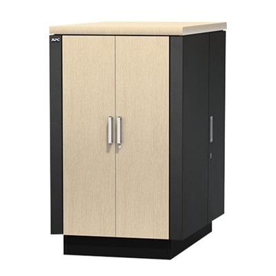 APC NetShelter CX - Rack - with power distribution unit - light oak - 24U - 19-inch