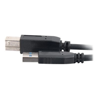 C2G 10ft USB 3.0 A to B SuperSpeed Cable - M/M - USB cable - USB Type A (M) to USB Type B (M) - USB 3.0 - 10 ft - black
