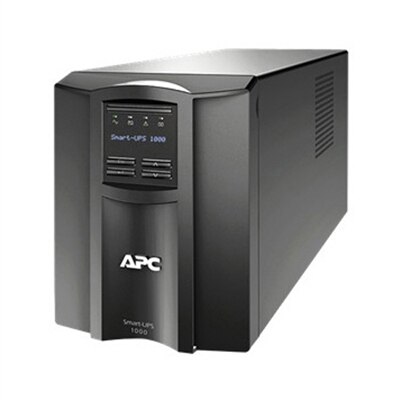 APC Smart-UPS 1000 LCD - UPS - AC 230 V - 700-watt - 1000 VA - RS-232, USB - 8 Utgång(ar) - Svart