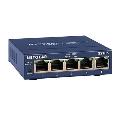 Netgear ProSAFE GS105 5Port Copper Gigabit Switch