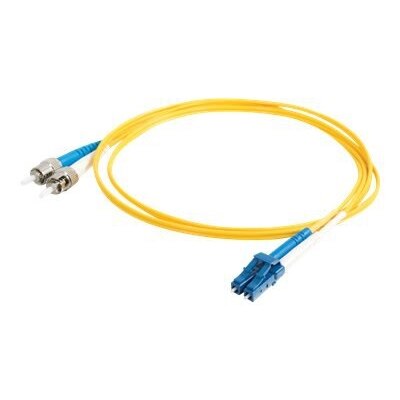 C2G 5m LC-ST 9/125 Duplex Single Mode OS2 Fiber Cable - Yellow - 16ft - patch cable - 5 m - yellow