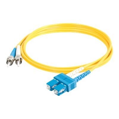 C2G 5m SC-ST 9/125 Duplex Single Mode OS2 Fiber Cable - Yellow - 16ft - patch cable - 5 m - yellow