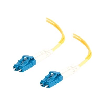 C2G 9m LC-LC 9/125 Duplex Single Mode OS2 Fiber Cable - Yellow - 30ft - patch cable - 9 m - yellow