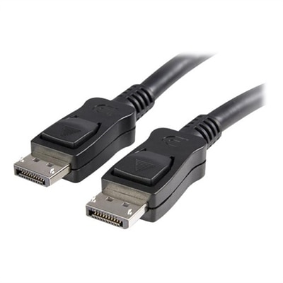 DisplayPort M/M Cable with Latches - 10 ft