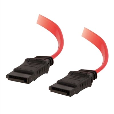 CablesToGo C2G - 7-pin 180° Serial ATA (SATA) Cable - Red - 0.5m