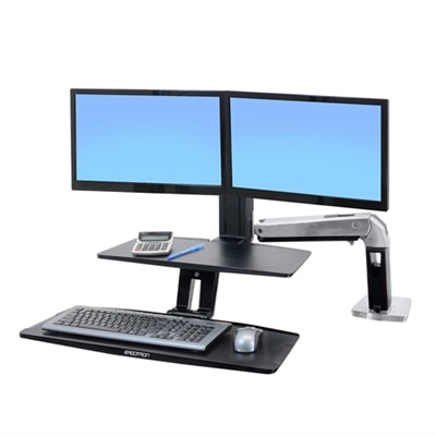 Ergotron WorkFit-A with Suspended Keyboard Dual