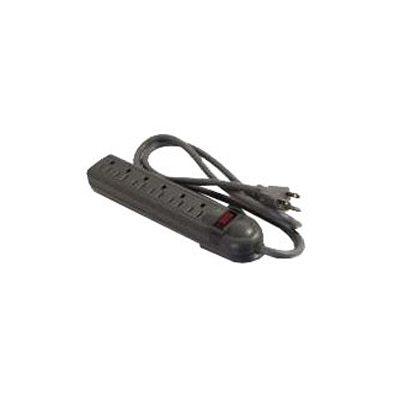 C2G 6-Outlet Power Strip with Surge Suppressor